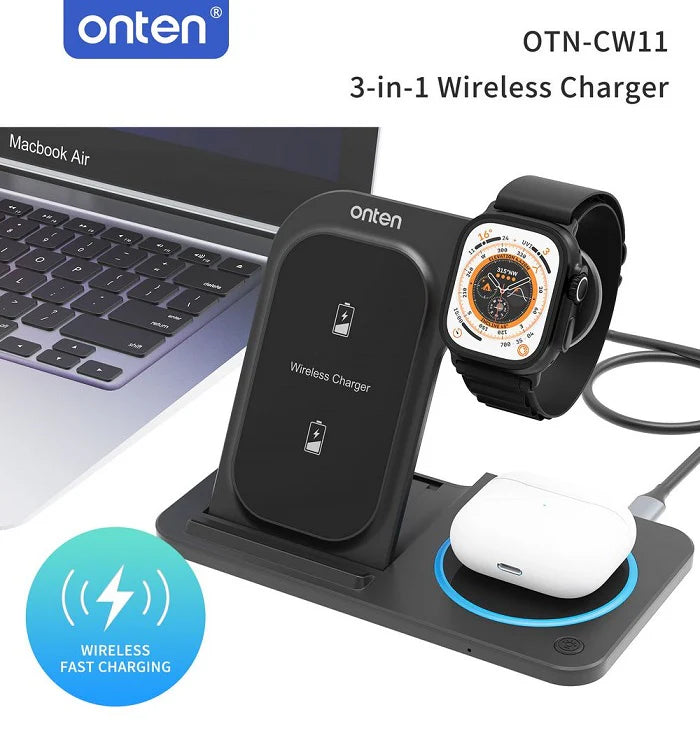 ONTEN 3-IN-1 Wireless Charger OTN-CW11 ONTEN 3-IN-1 Wireless Charger OTN-CW11